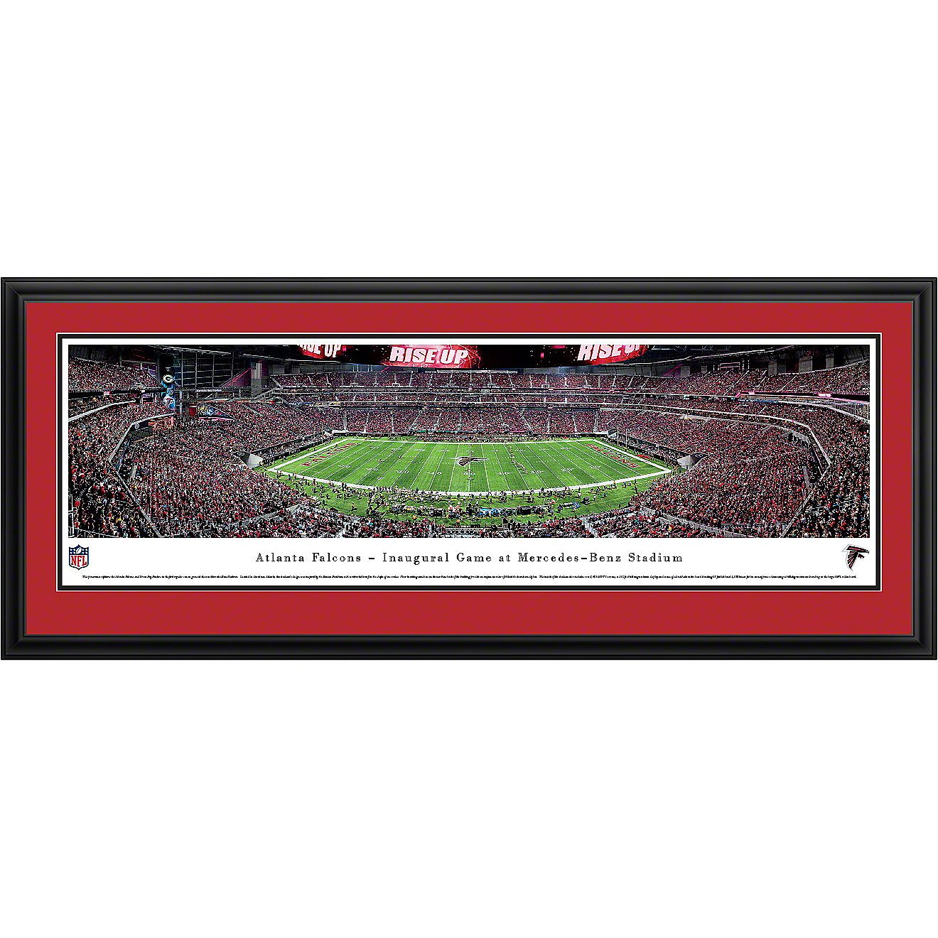 Blakeway Panoramas Atlanta Falcons Mercedes-Benz Stadium First Game Double Mat Deluxe Framed Panoram                             - view number 1
