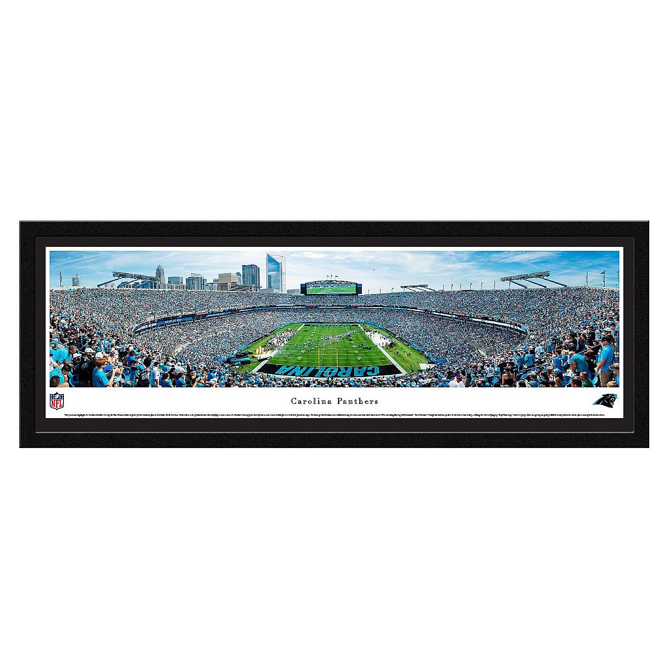 Blakeway Panoramas Carolina Panthers Bank of America Stadium End Zone Single Mat Select Frame Panora                             - view number 1
