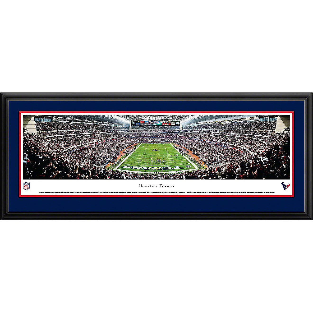 Blakeway Panoramas Houston Texans Reliant Stadium Double Mat Deluxe Framed Panoramic Print                                       - view number 1