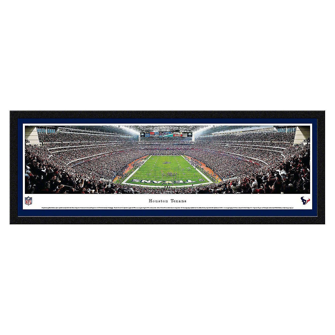 Blakeway Panoramas Houston Texans Reliant Stadium End Zone Single Mat Select Frame Panoramic Print                               - view number 1