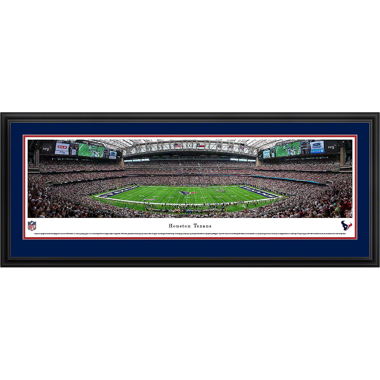 Blakeway Panoramas Houston Texans NRG Stadium 50 Yd Double Mat Deluxe Framed Panoramic Print                                     - view number 1