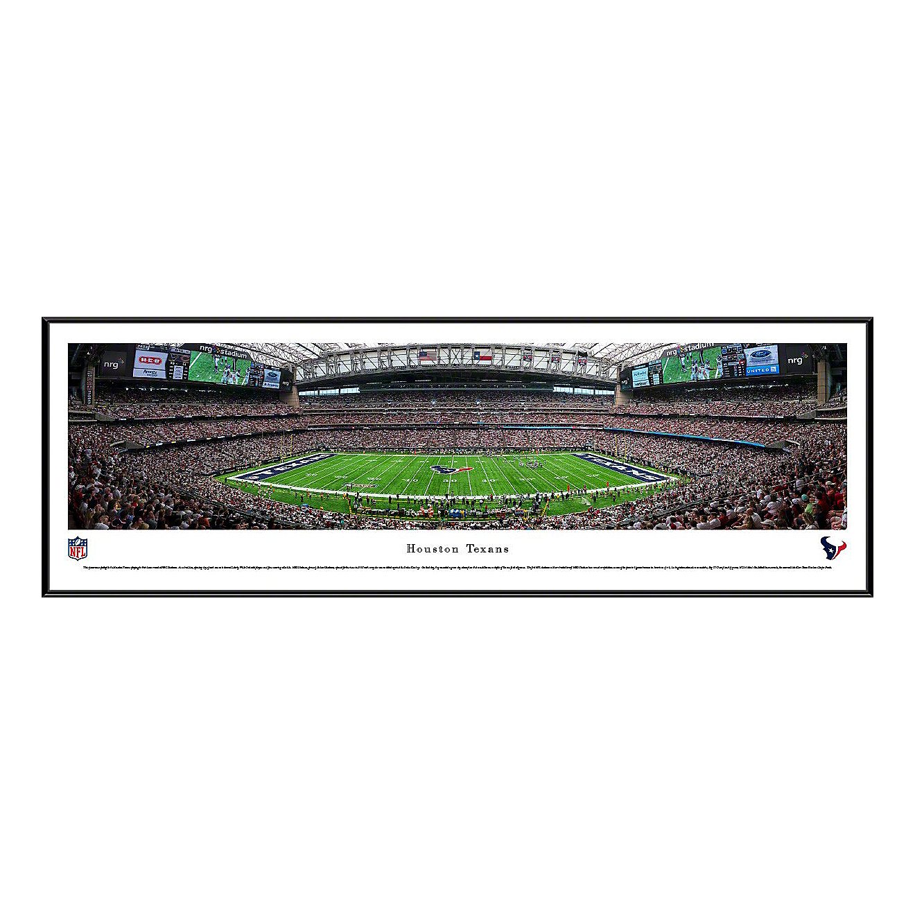 Blakeway Panoramas Houston Texans 50 Yd NRG Stadium Standard Framed Panoramic Print                                              - view number 1