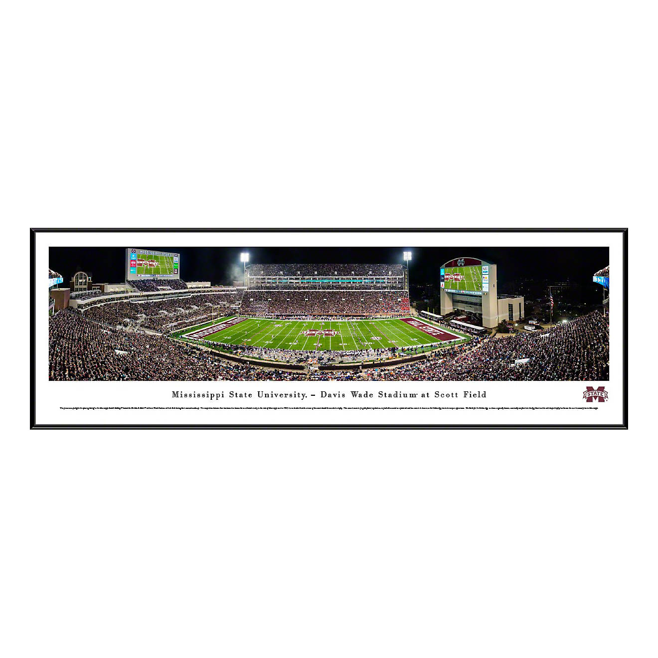 Blakeway Panoramas Mississippi State University Davis Wade Stadium Standard Frame Panoramic Print                                - view number 1