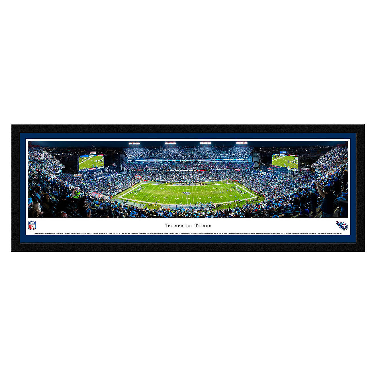 Blakeway Panoramas Tennessee Titans Nissan Stadium Single Mat Select Framed Panoramic Print                                      - view number 1