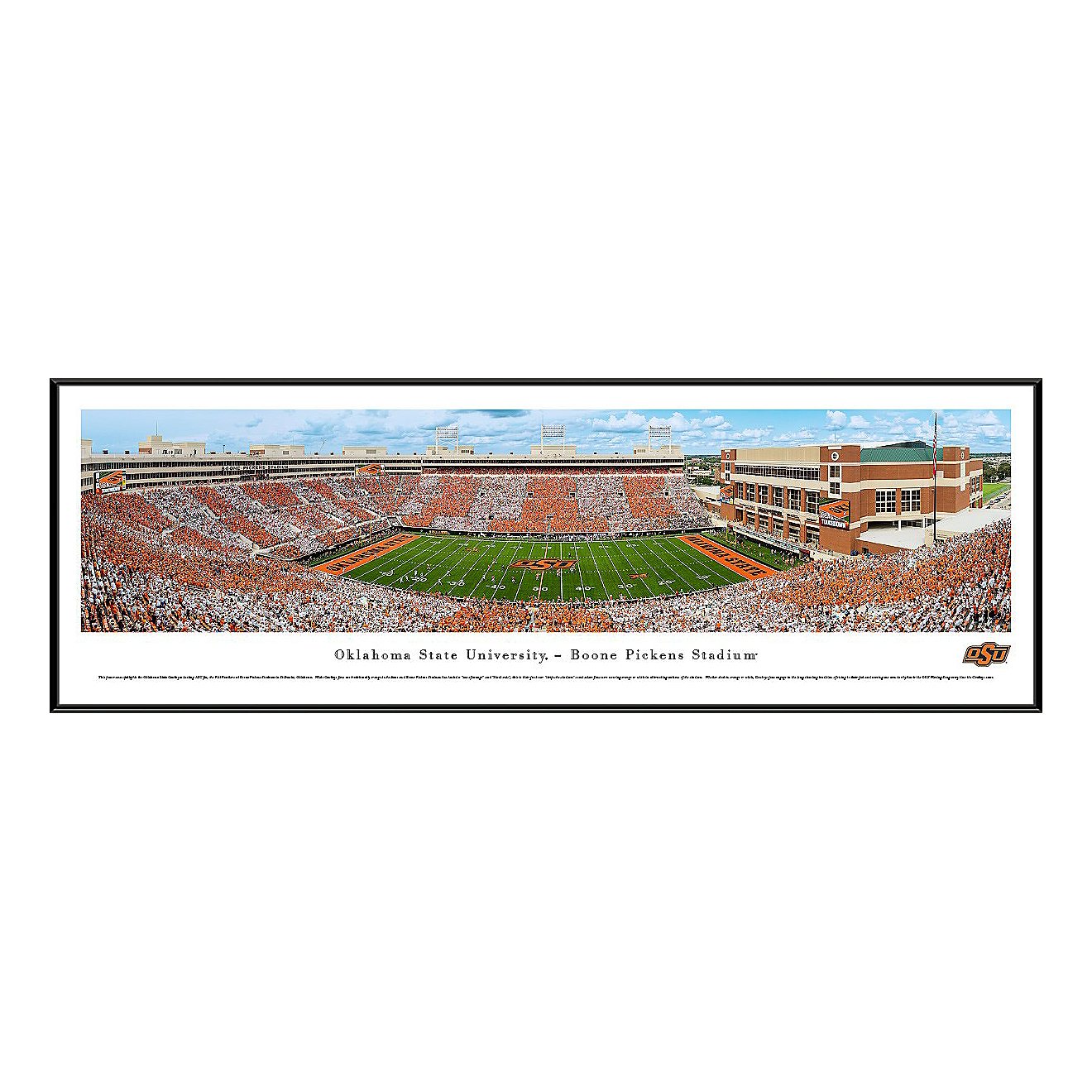Blakeway Panoramas Oklahoma State University Boone Pickens Stadium Standard Frame Panoramic Print                                - view number 1