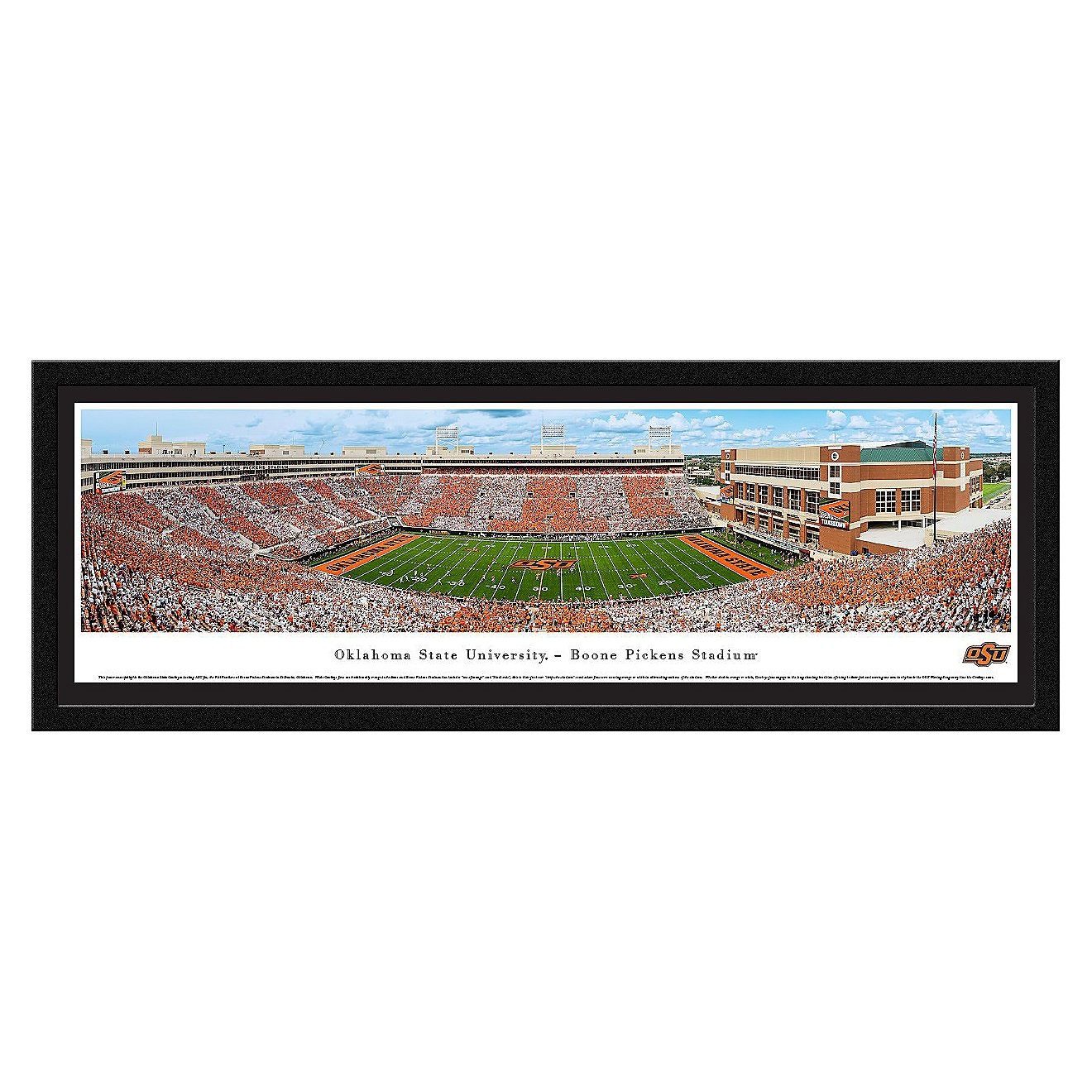 Blakeway Panoramas Oklahoma State University Boone Pickens Stadium Single Mat Select Framed Panorami                             - view number 1