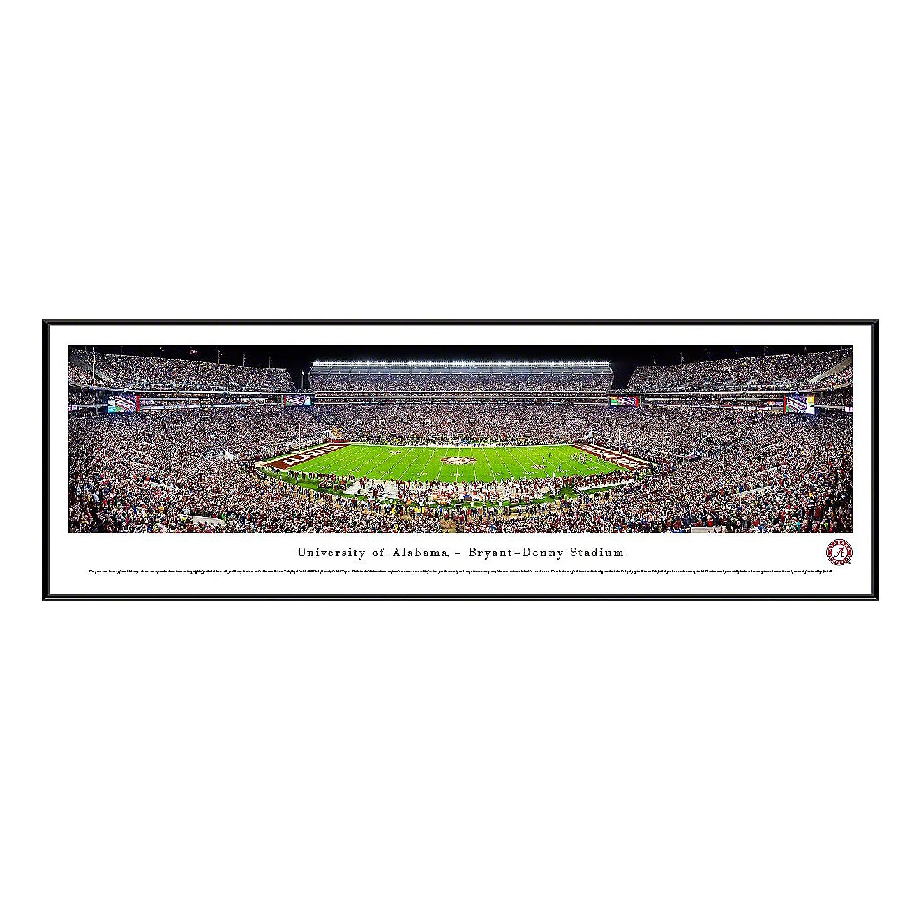 Blakeway Panoramas University of Alabama Bryant-Denny Stadium Standard Frame Panoramic Print                                     - view number 1