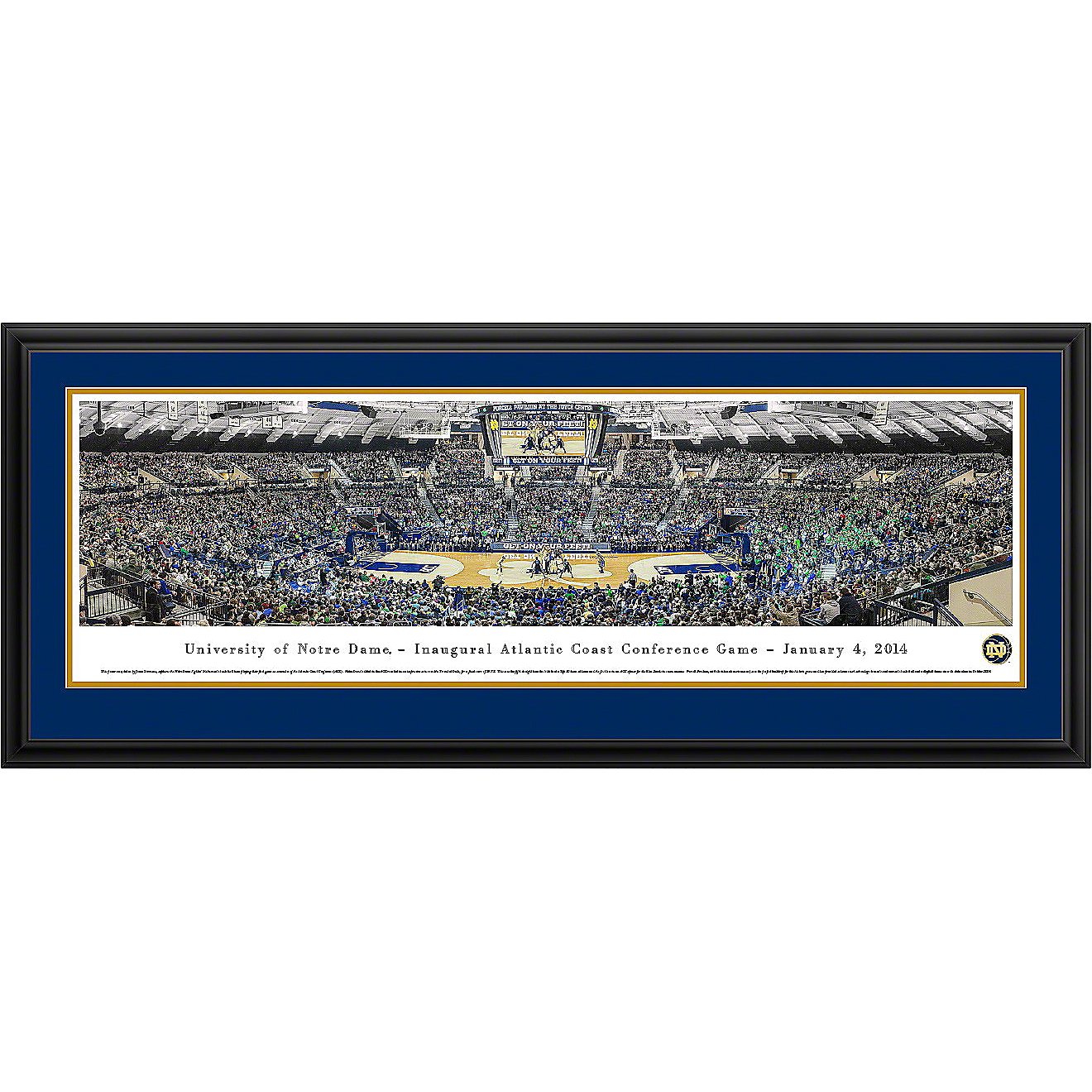 Blakeway Panoramas University of Notre Dame Joyce Center Double Mat Deluxe Framed Panoramic Print                                - view number 1