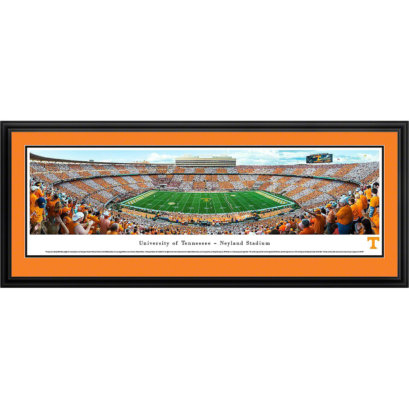 Blakeway Panoramas University of Tennessee Neyland Stadium Double Mat Deluxe Framed Panoramic Print                              - view number 1