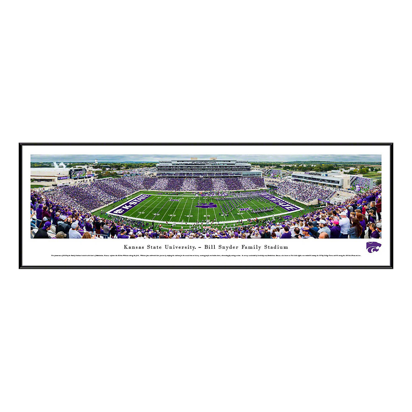 Blakeway Panoramas Kansas State University Bill Snyder Family Stadium Standard Frame Panoramic Print                             - view number 1