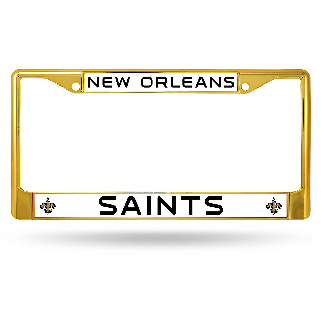 Rico New Orleans Saints Chrome Auto License Plate Frame                                                                          - view number 1