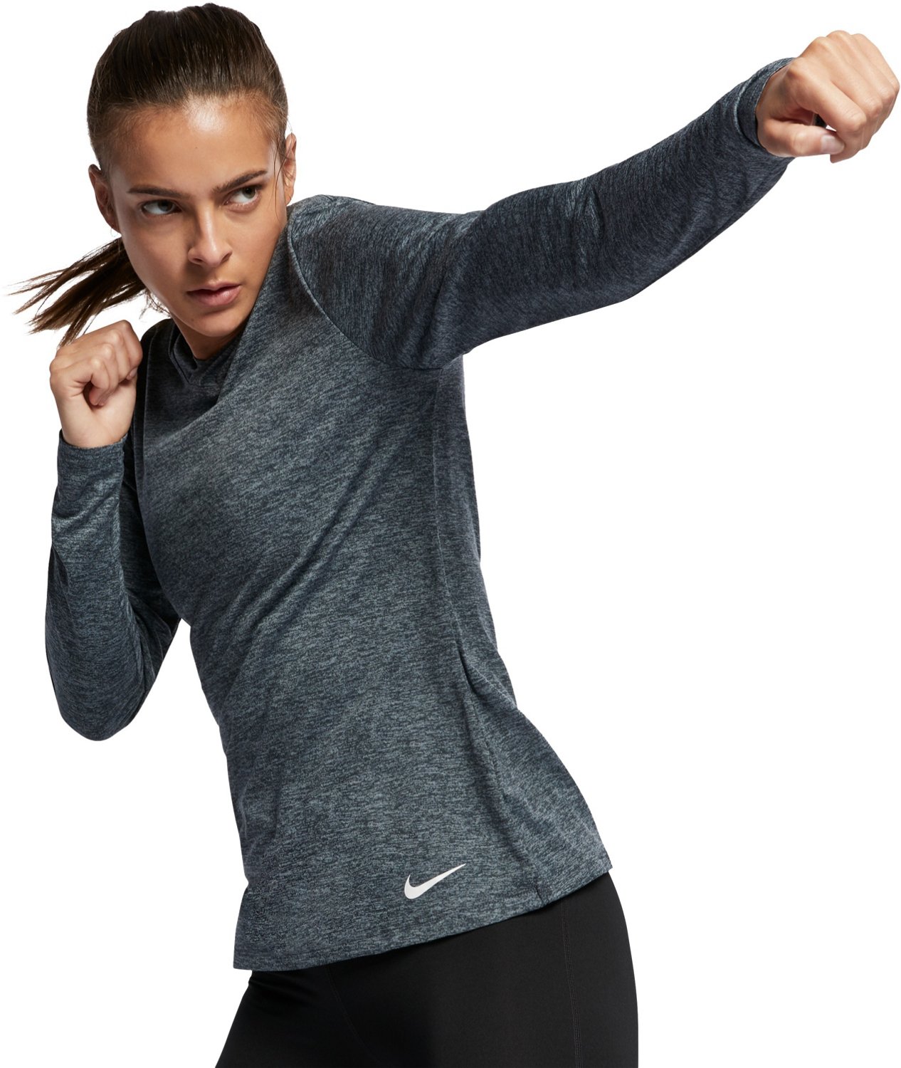 nike women's legend veneer ls hoodie