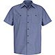 Red Kap Men's Geometric Microcheck Short Sleeve Work Shirt                                                                       - view number 1 image