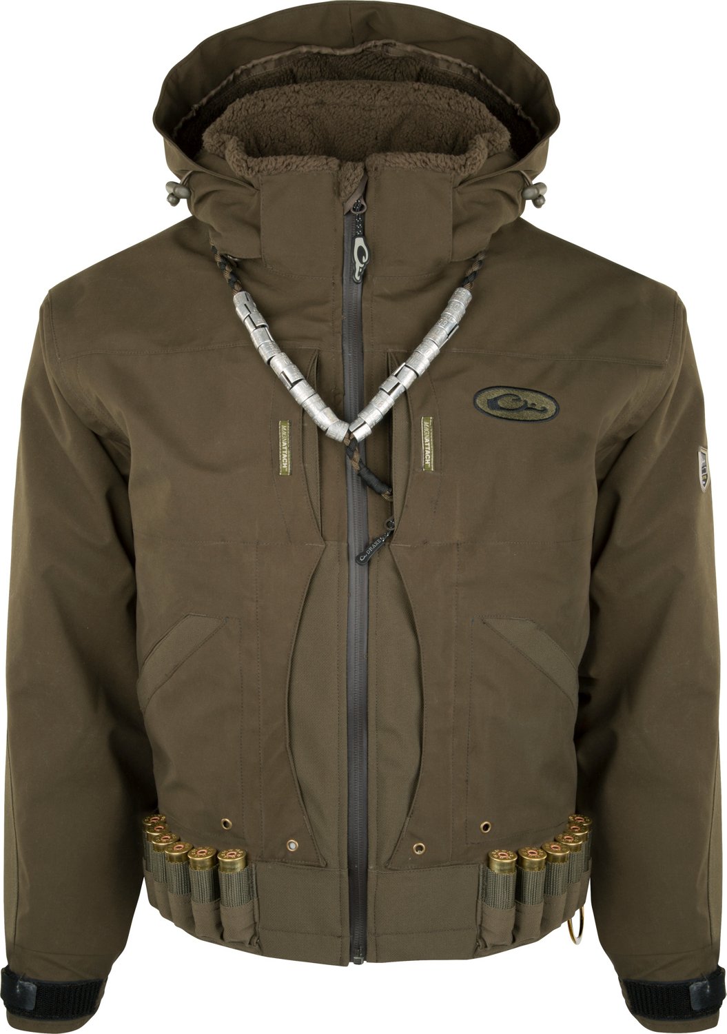 drake waterfowl hooded jacket