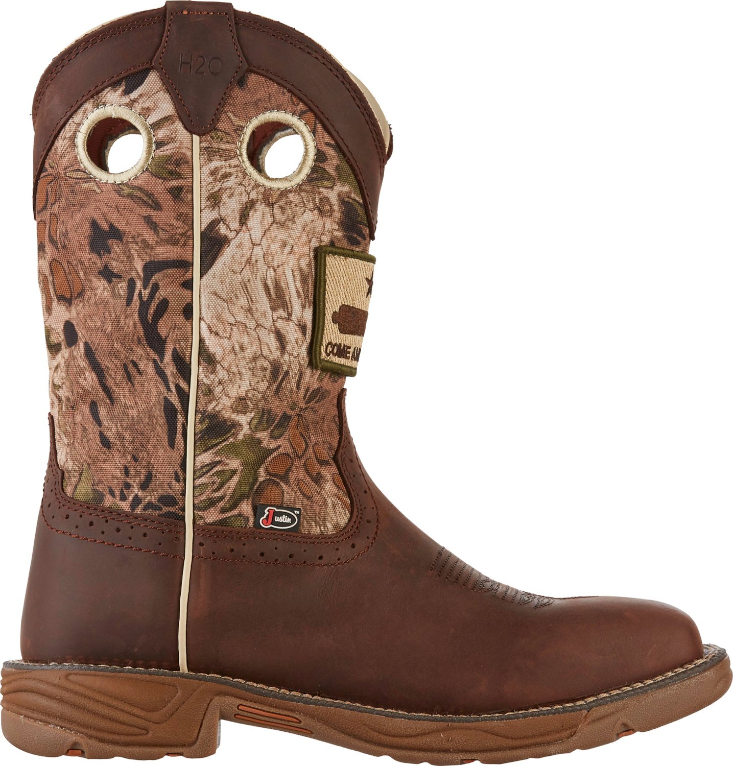 justin steel toe work boots academy