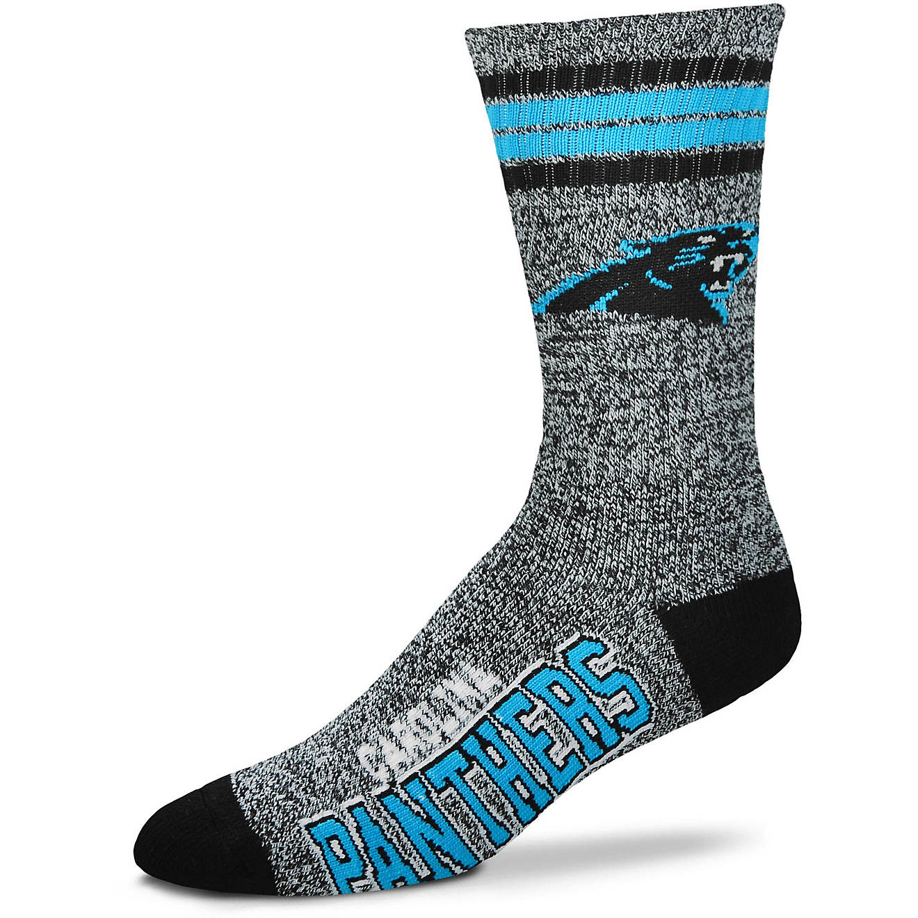 For Bare Feet Carolina Panthers Got Marbled Socks                                                                                - view number 1