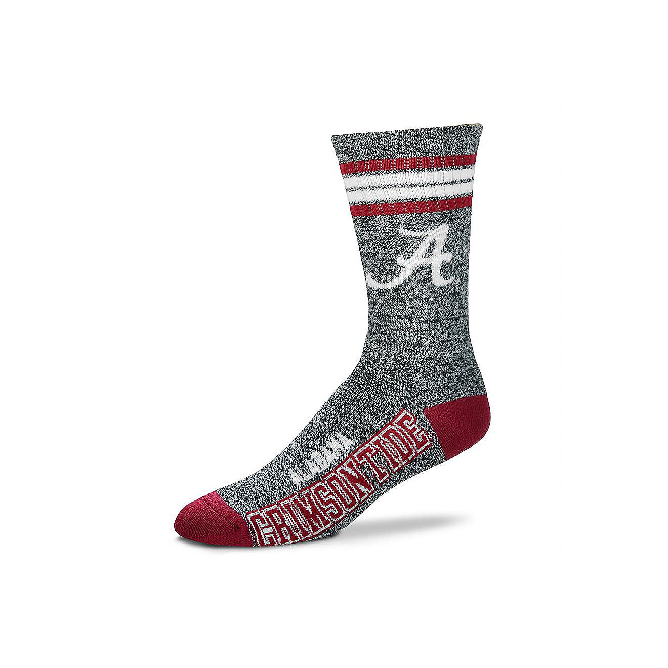 For Bare Feet University of Alabama Got Marbled Crew Socks                                                                       - view number 1