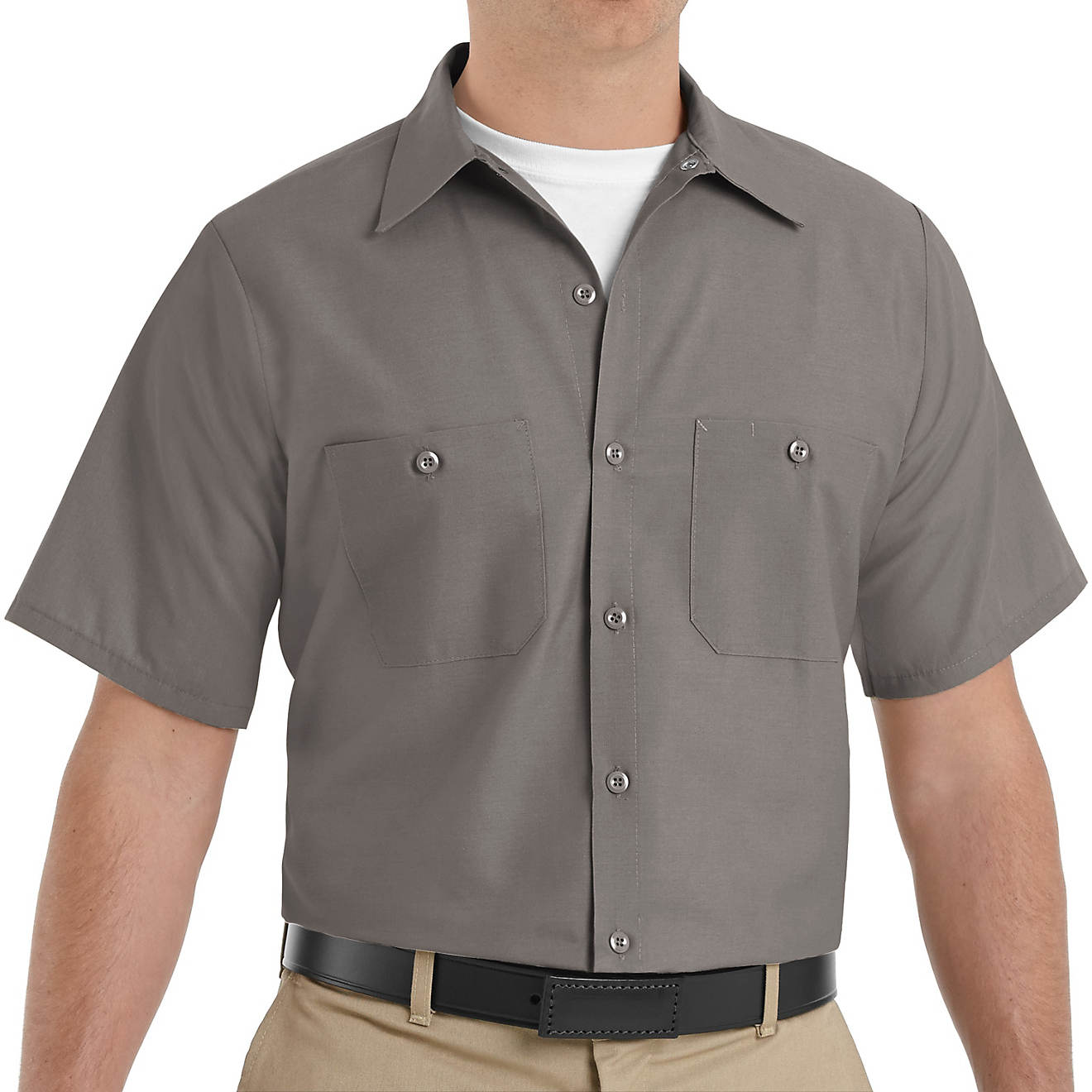 Red Kap Men's Short Sleeve Industrial Work Shirt                                                                                 - view number 1