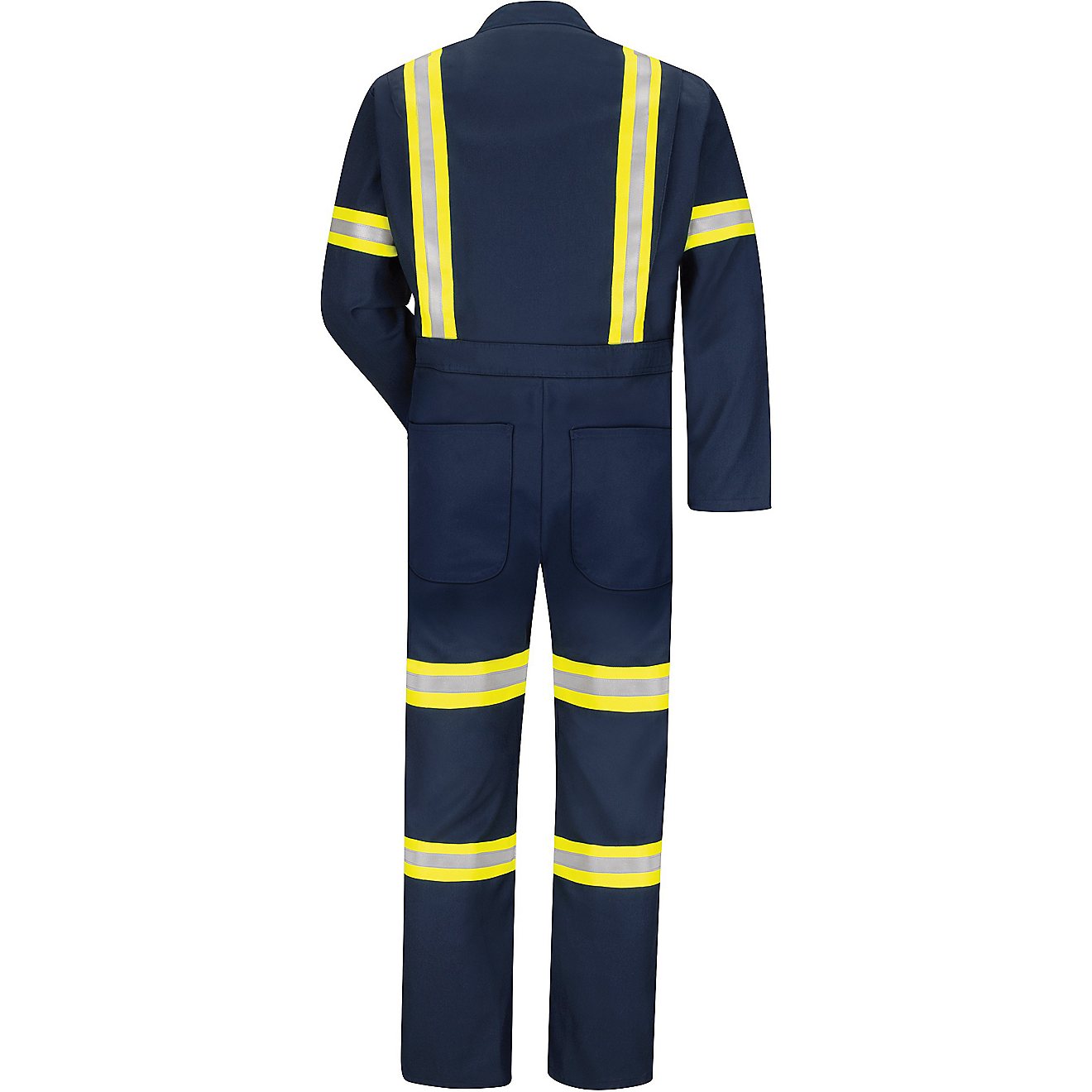 Red Kap Men's Enhanced Visibility Action Back Coveralls                                                                          - view number 2