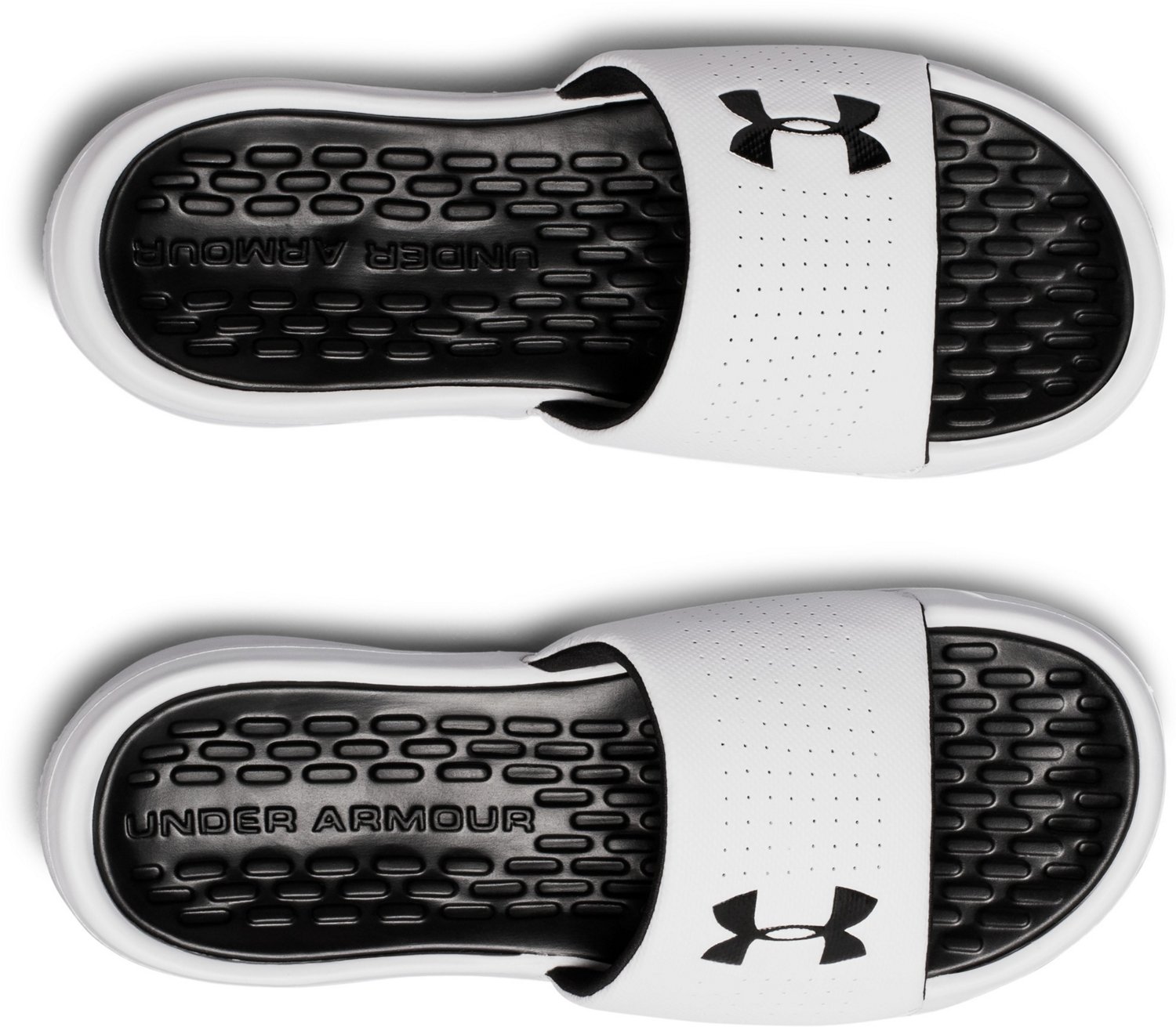 Under Armour Men's Playmaker Fixed Strap Soccer Slides Academy