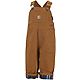 Carhartt Infant Boys' Flannel Lined Canvas Bib Overalls                                                                          - view number 1 image