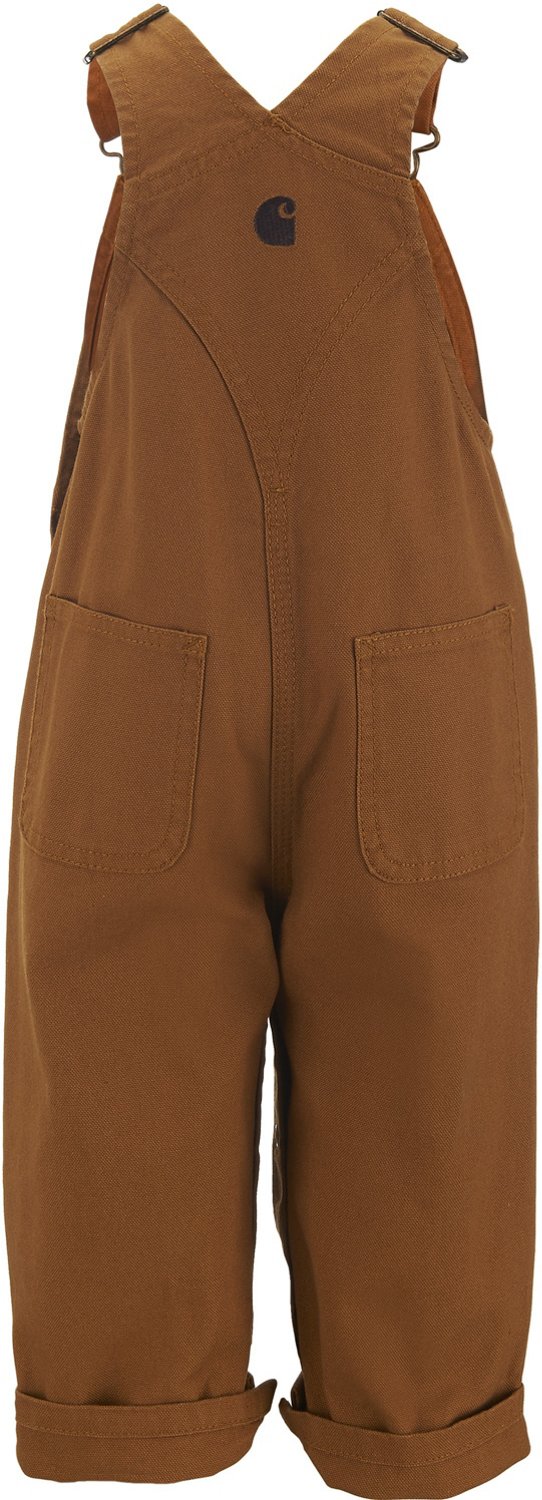 Carhartt Toddler Boys' Flannel Lined Canvas Bib Overalls Academy