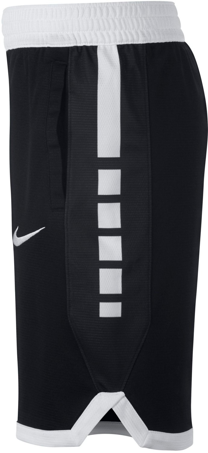 elite stripe basketball shorts