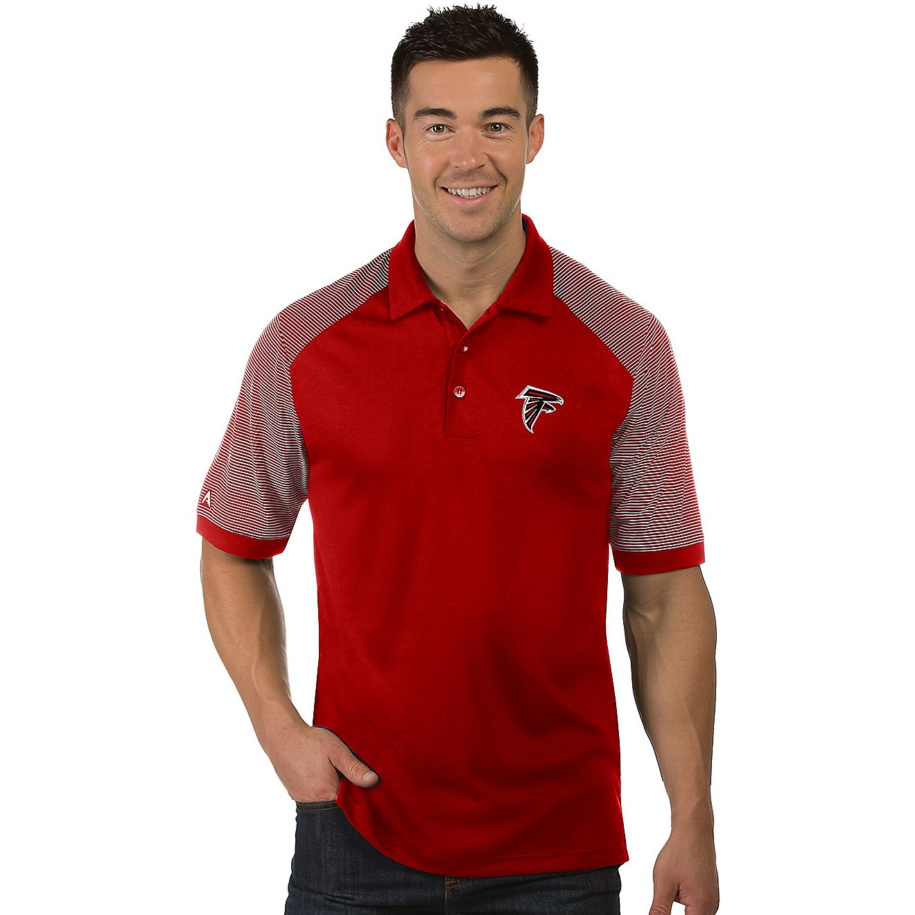 Antigua Men's Atlanta Falcons Engage Polo Shirt                                                                                  - view number 1