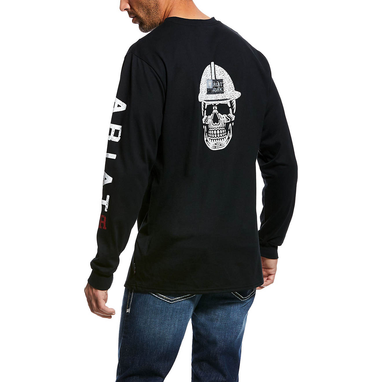 Ariat Men's FR Roughneck Skull Logo Work T-shirt                                                                                 - view number 1