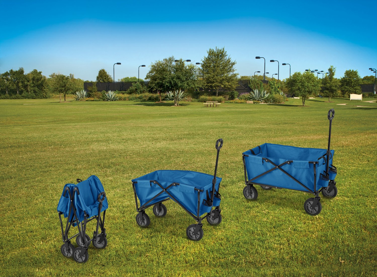 Academy Sports + Outdoors Folding Sports Wagon with Removable Bed Academy