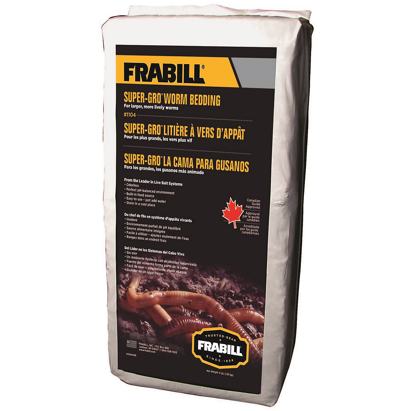 Frabill Super-Gro Worm Bedding 4 lb Bag                                                                                          - view number 1