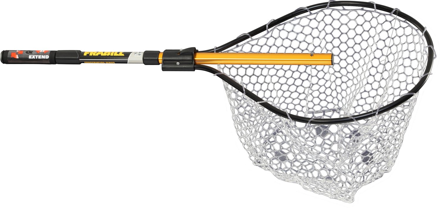Frabill Conservation 17 in x 19 in Rubber Saltwater Landing Net Academy
