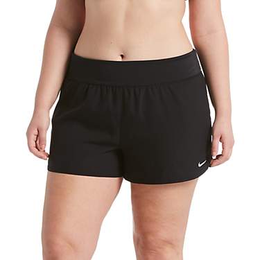 Nike Women's Plus Size Solid Element Swim Board Shorts                                                                          
