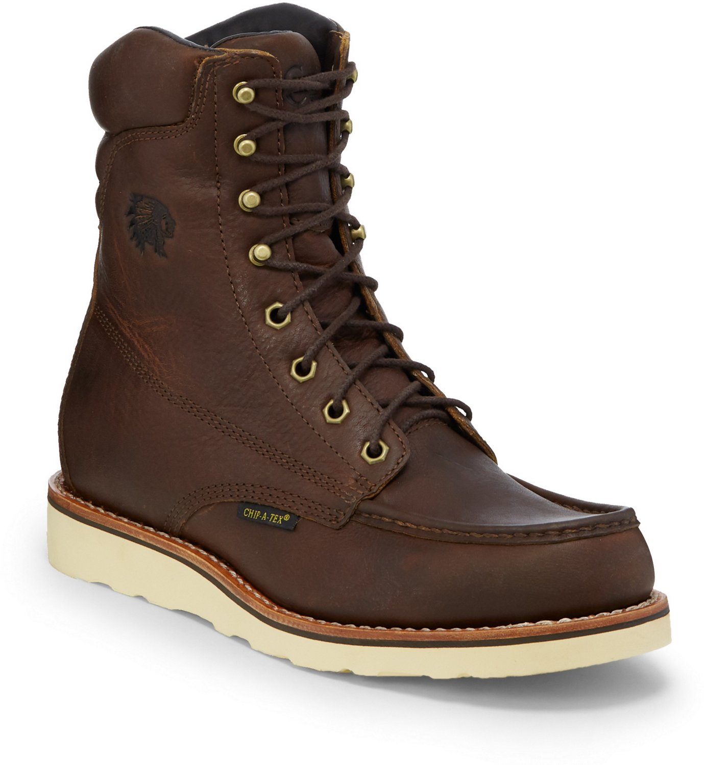 Chippewa Boots Men's Waterproof Moc Toe Lace-Up Work Boots | Academy