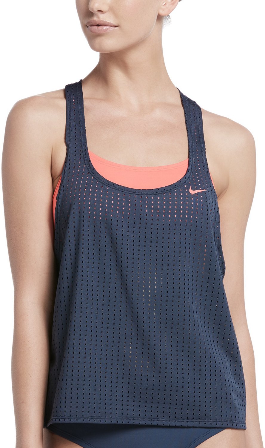 nike layered tankini