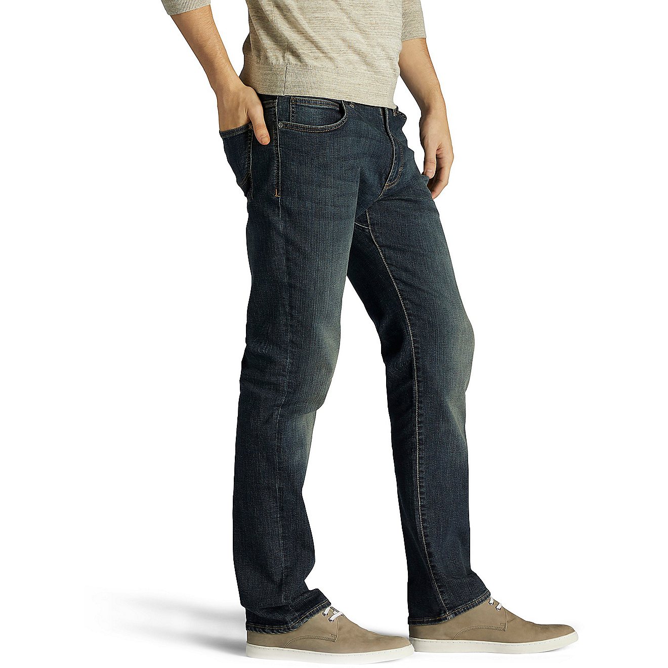Lee Men's Extreme Motion Straight Fit Tapered Leg Jeans                                                                          - view number 3