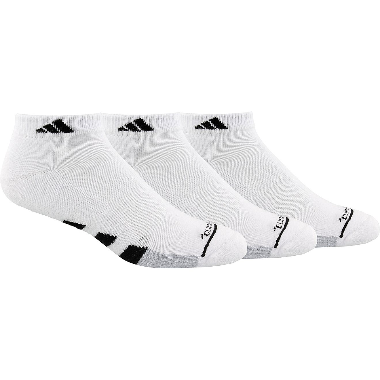 adidas Men's Cushioned II Low Cut Socks 3 Pack                                                                                   - view number 1