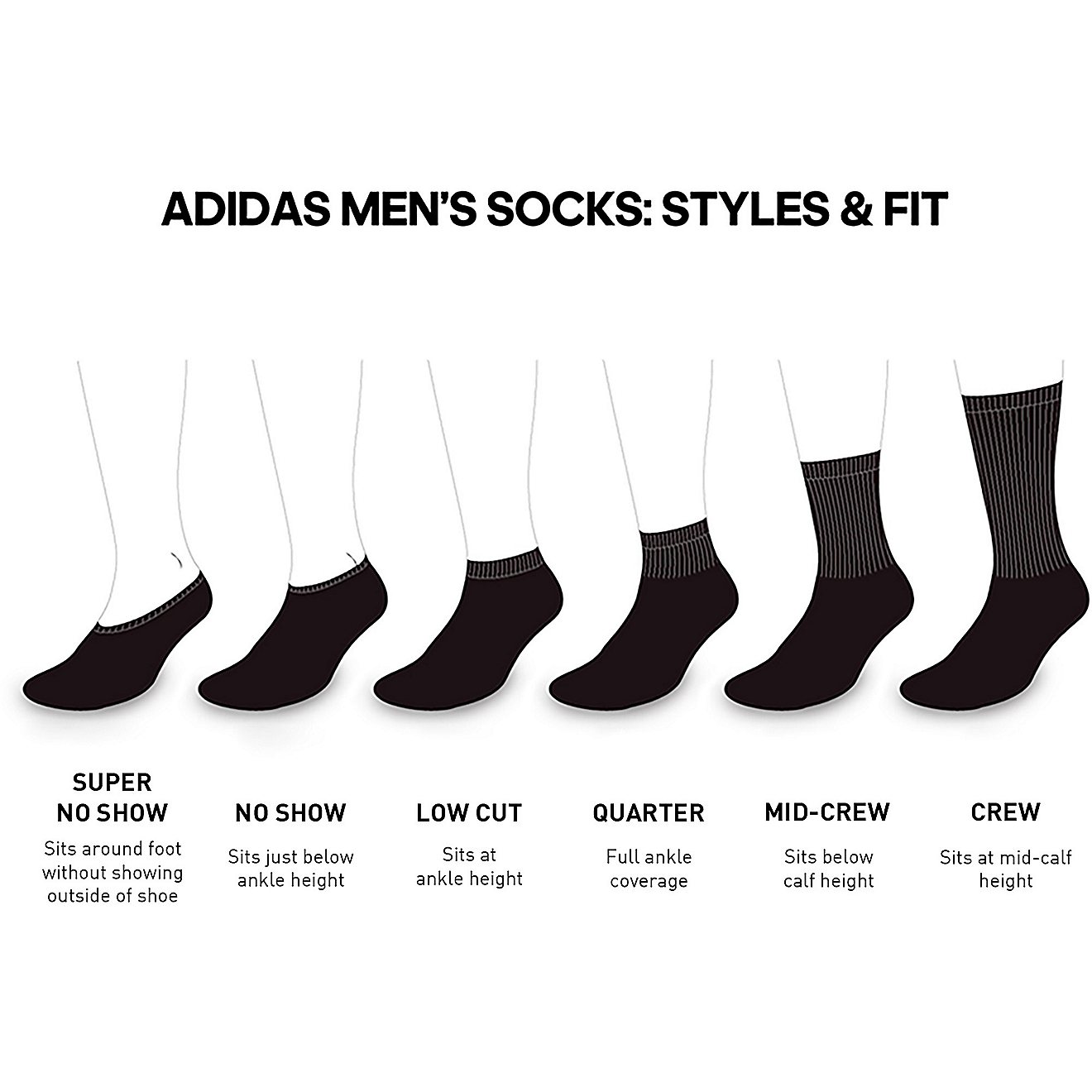adidas Men's Cushioned II Low Cut Socks 3 Pack                                                                                   - view number 2