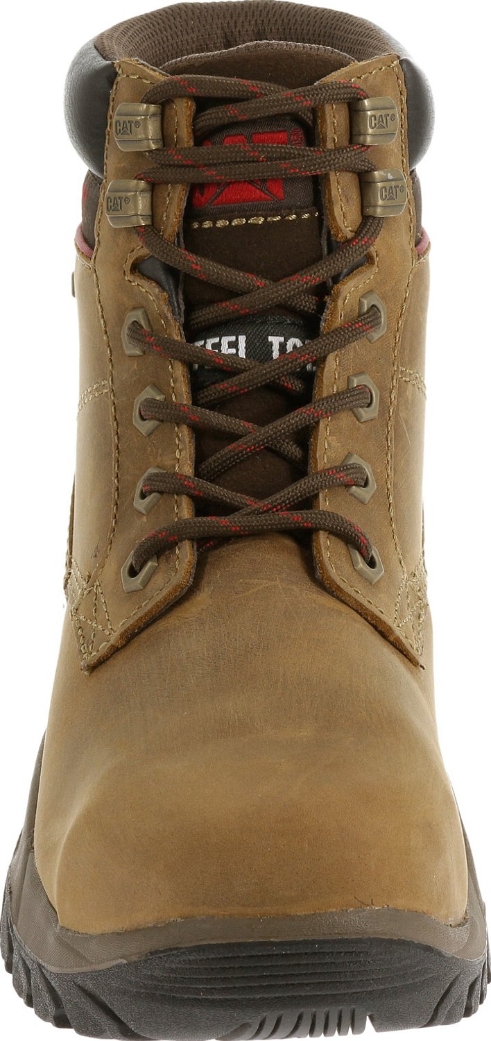 steel toe lace up work boots