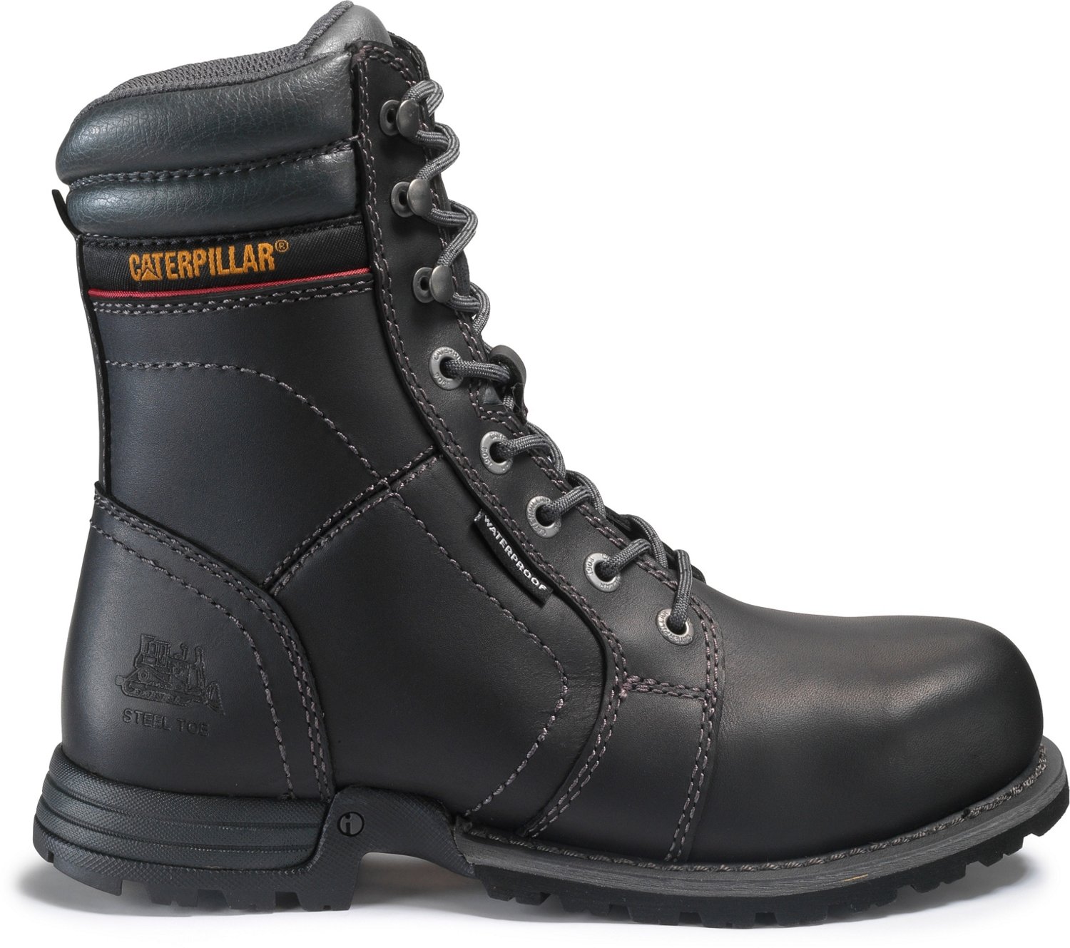 steel toe lace up work boots