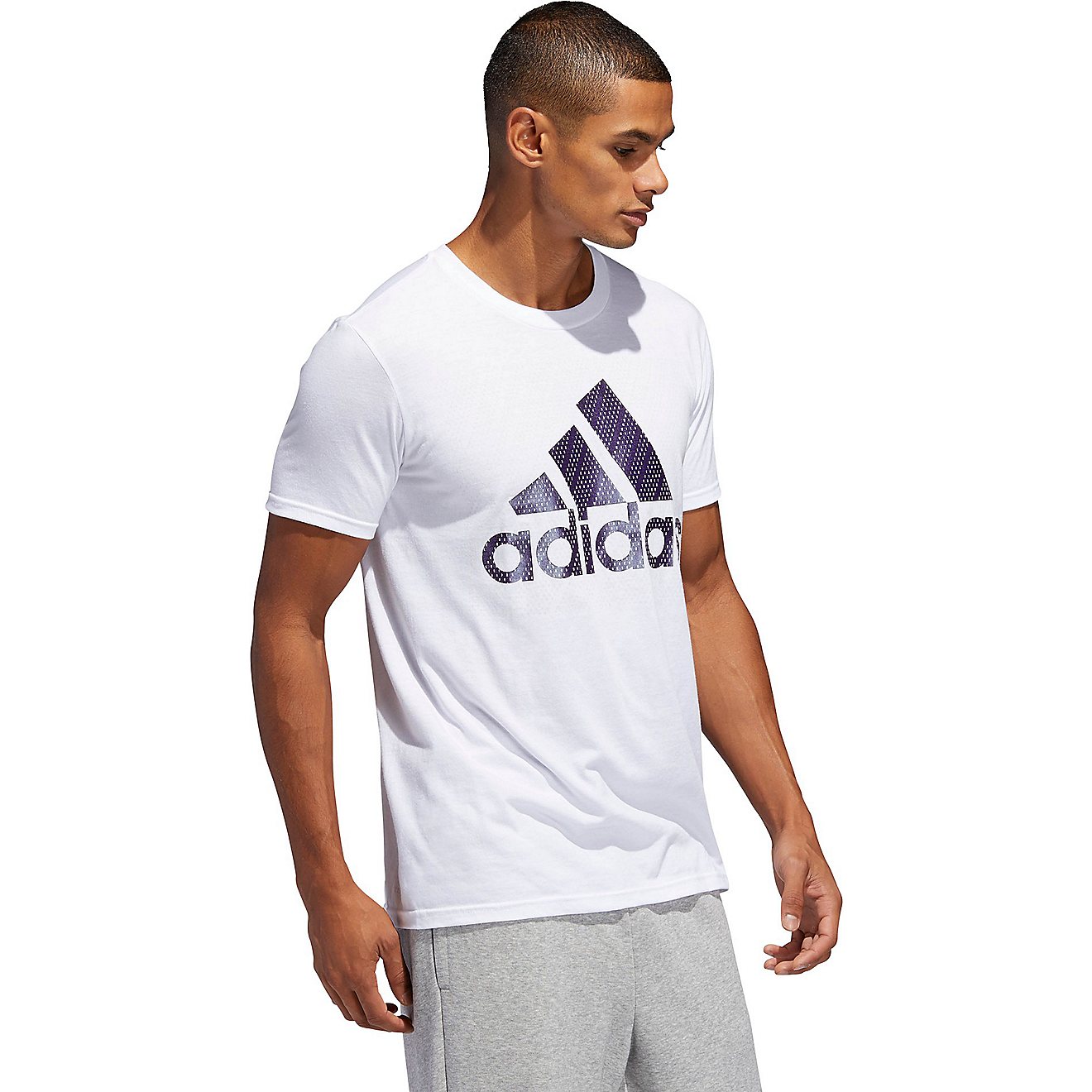 adidas Men's Badge of Sport Mesh Invert T-shirt                                                                                  - view number 7