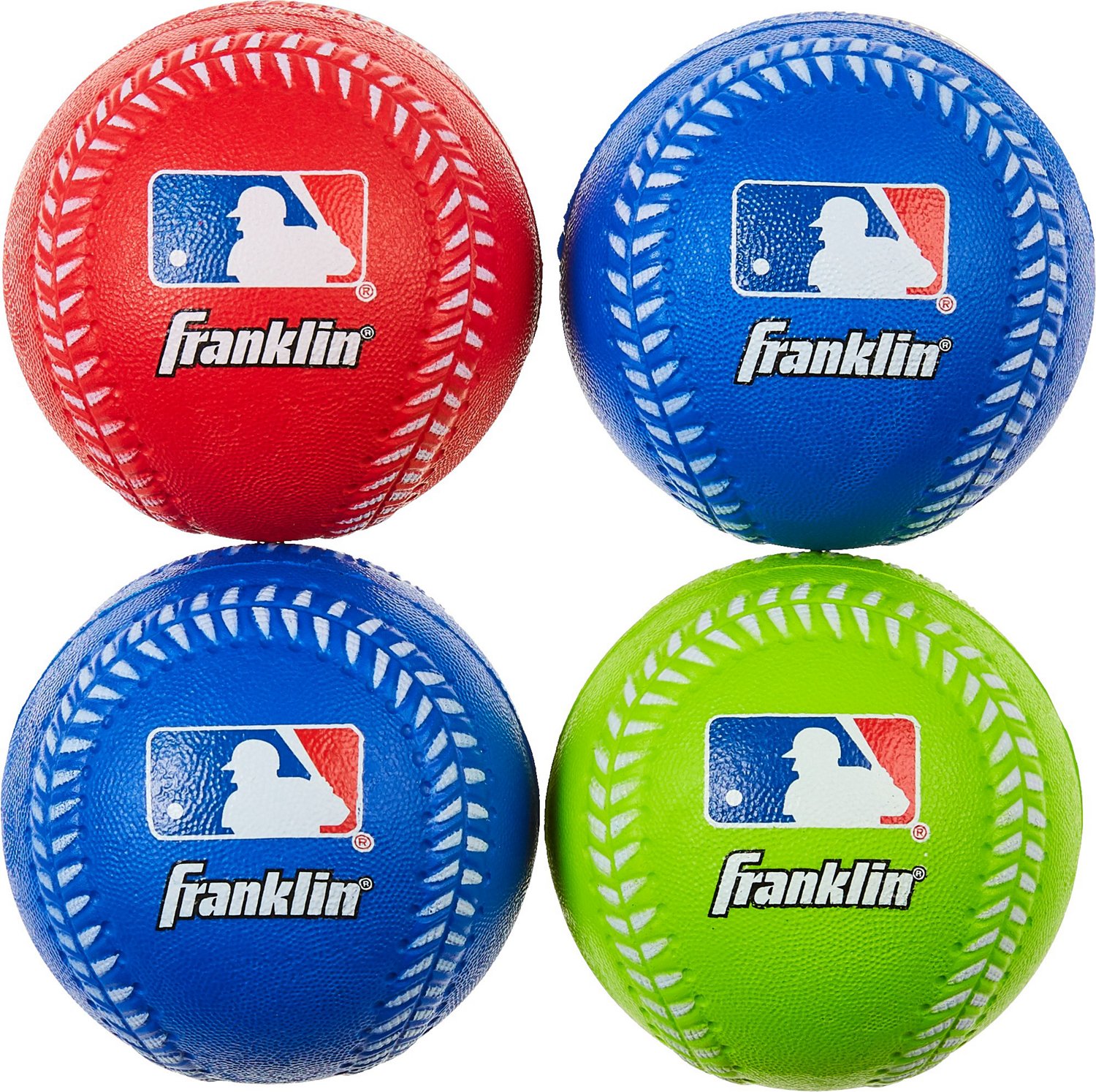 Franklin Sports MLB Kids' Oversize Foam Baseballs 4Pack Academy