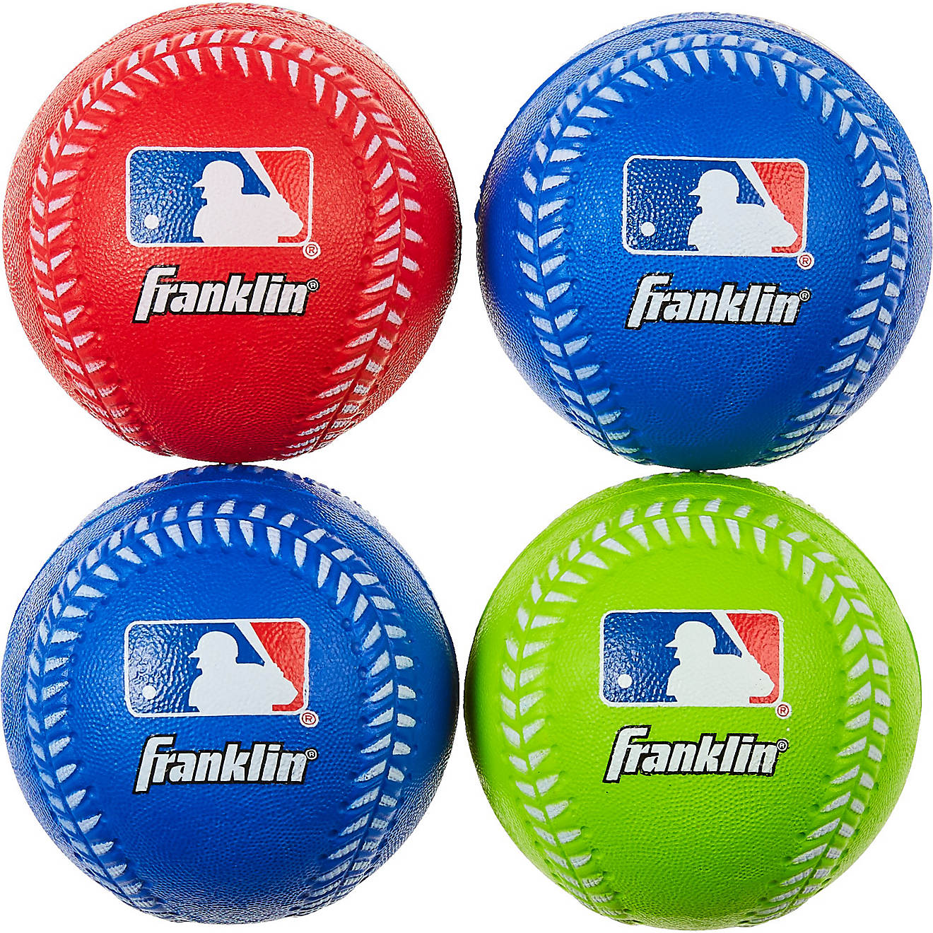 Franklin Sports MLB Kids' Oversize Foam Baseballs 4-Pack                                                                         - view number 1