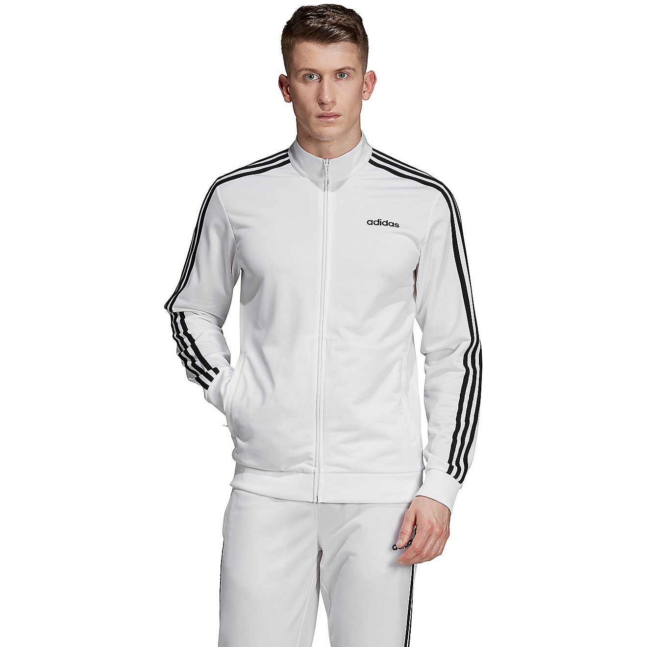 adidas Men's Essential 3-Stripes Tricot Track Jacket                                                                             - view number 1
