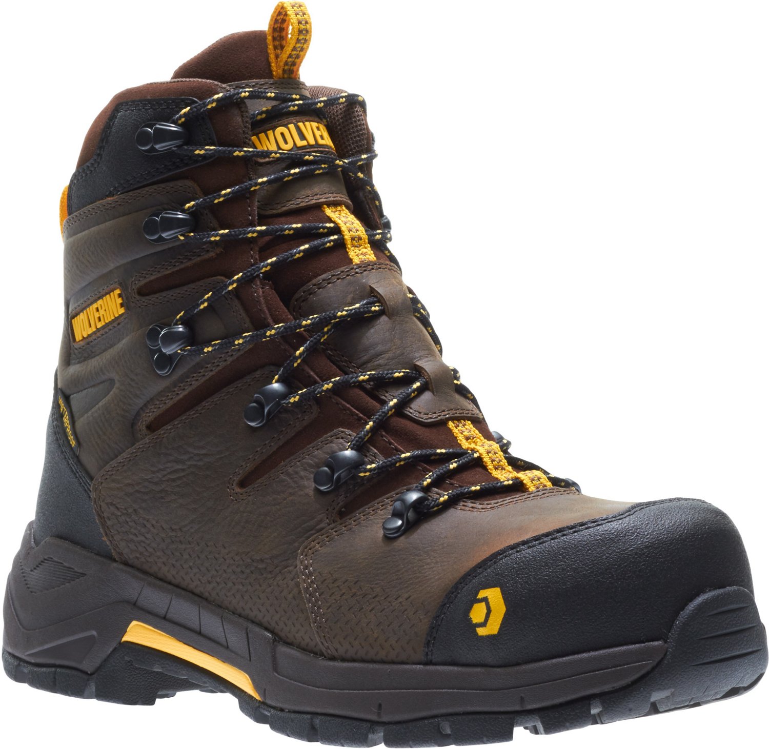 Wolverine Mens Contractor Lx Eh Composite Toe Lace Up Work Boots Academy