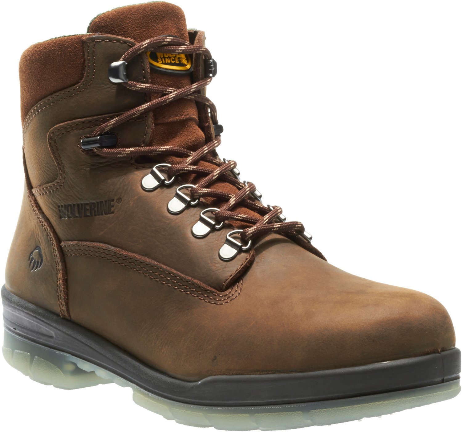 steel toe lace up work boots