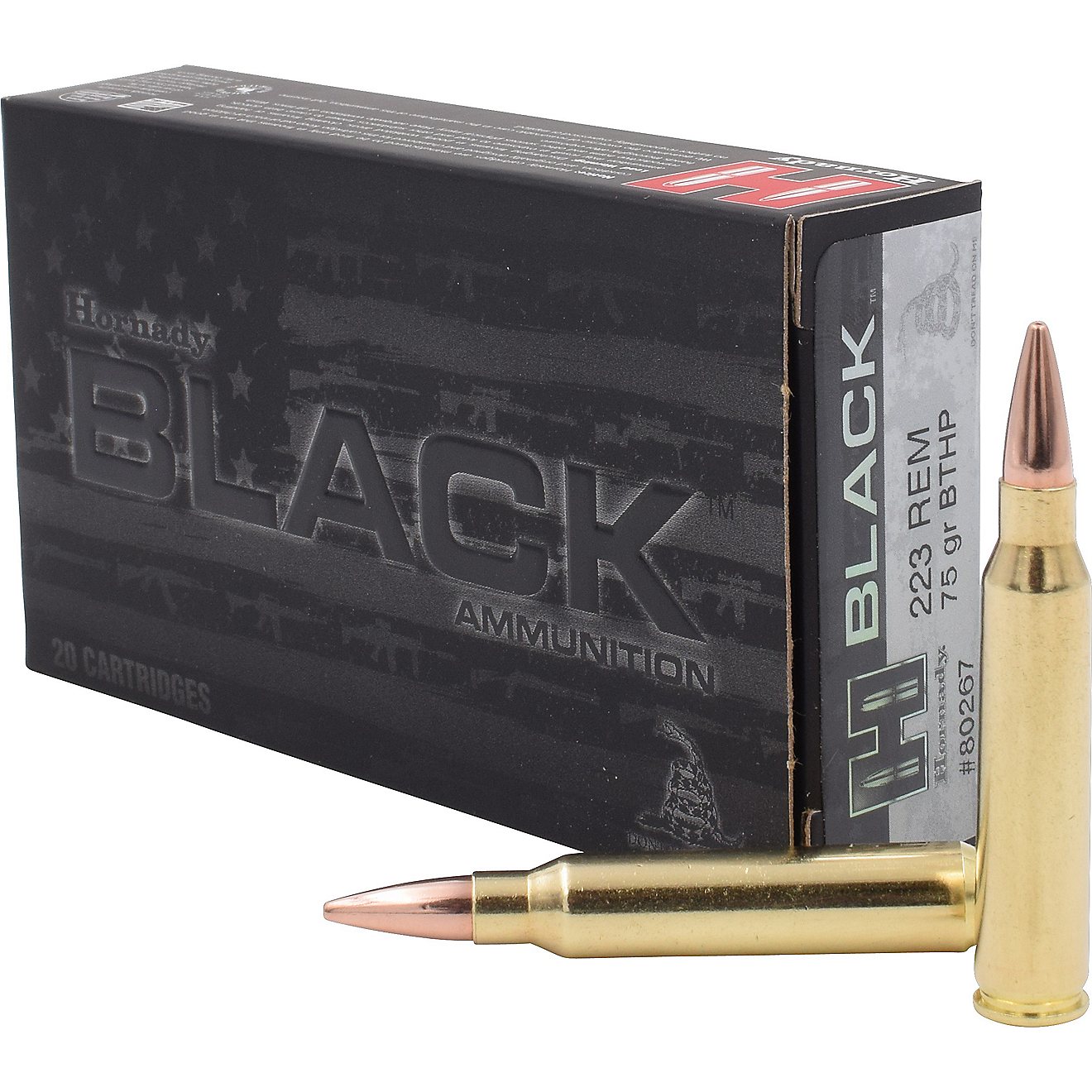 Hornady BTHP BLACK™ .223 Remington 75-Grain Rifle Ammunition - 20 Rounds                                                       - view number 1