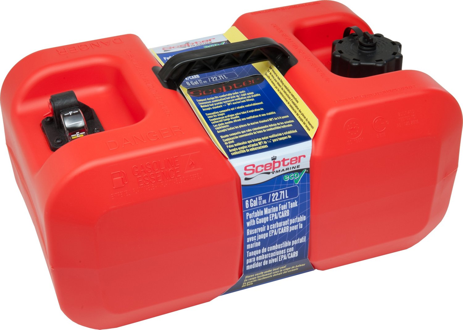 Scepter Under Seat 6 gal Portable Fuel Tank                                                                                     