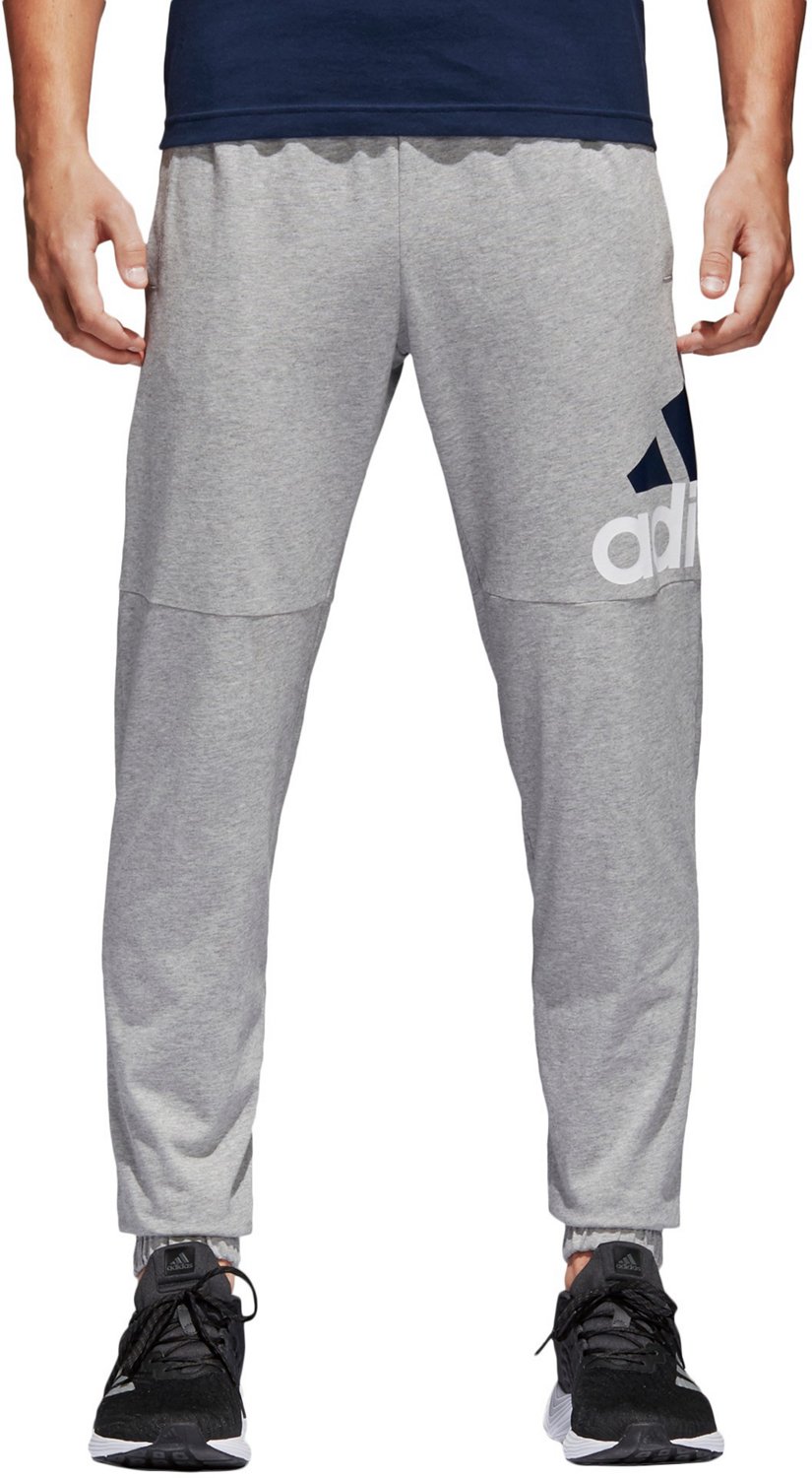 adidas Men's Essentials Logo Tapered Single Jersey Pant Academy