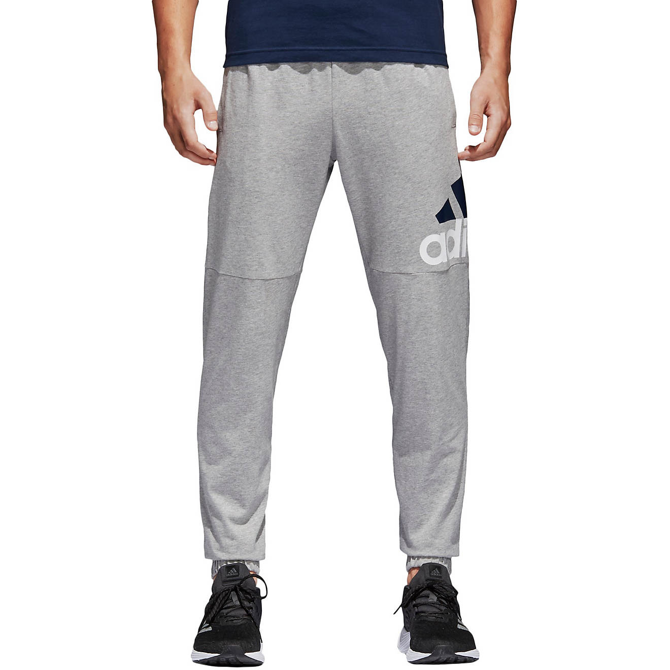 adidas Men's Essentials Logo Tapered Single Jersey Pant | Academy